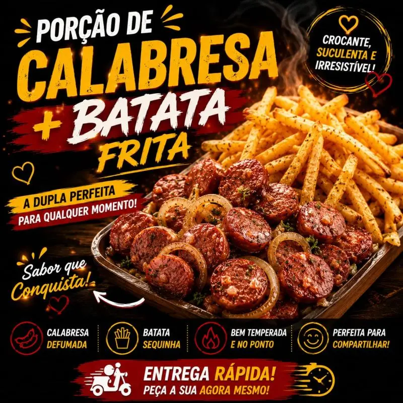 CALABRESA E BATATA FRITA