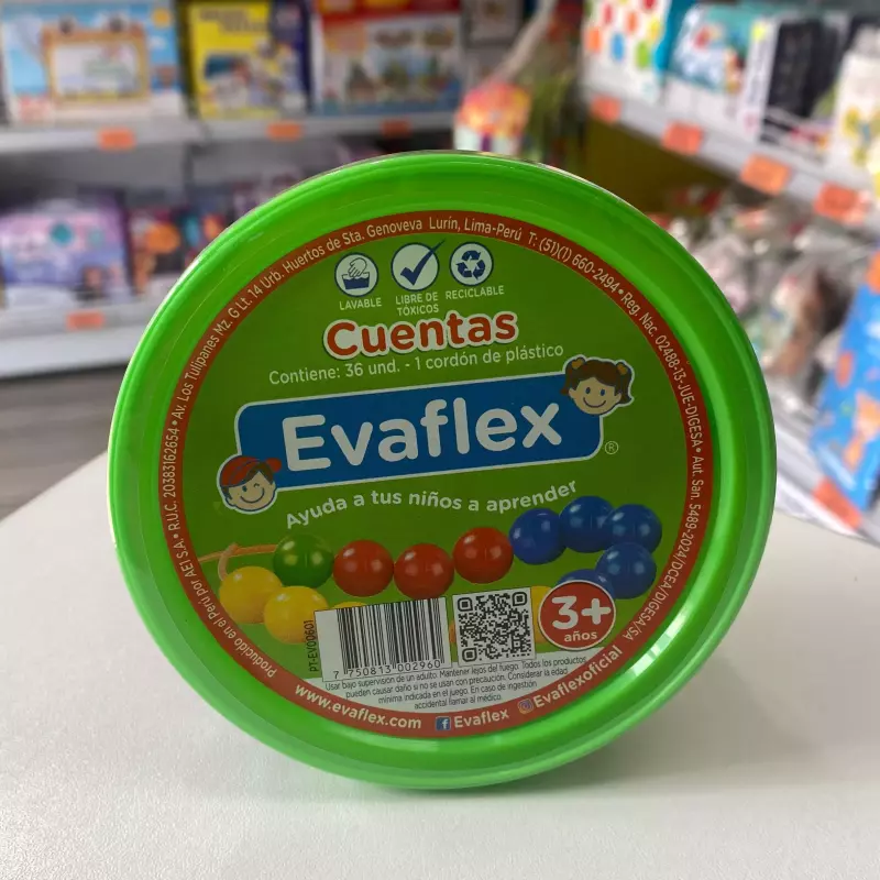 CUENTAS X 36 PIEZAS EVAFLEX