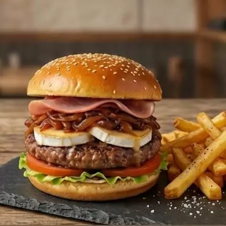 Hamburguesa con Queso de Cabra