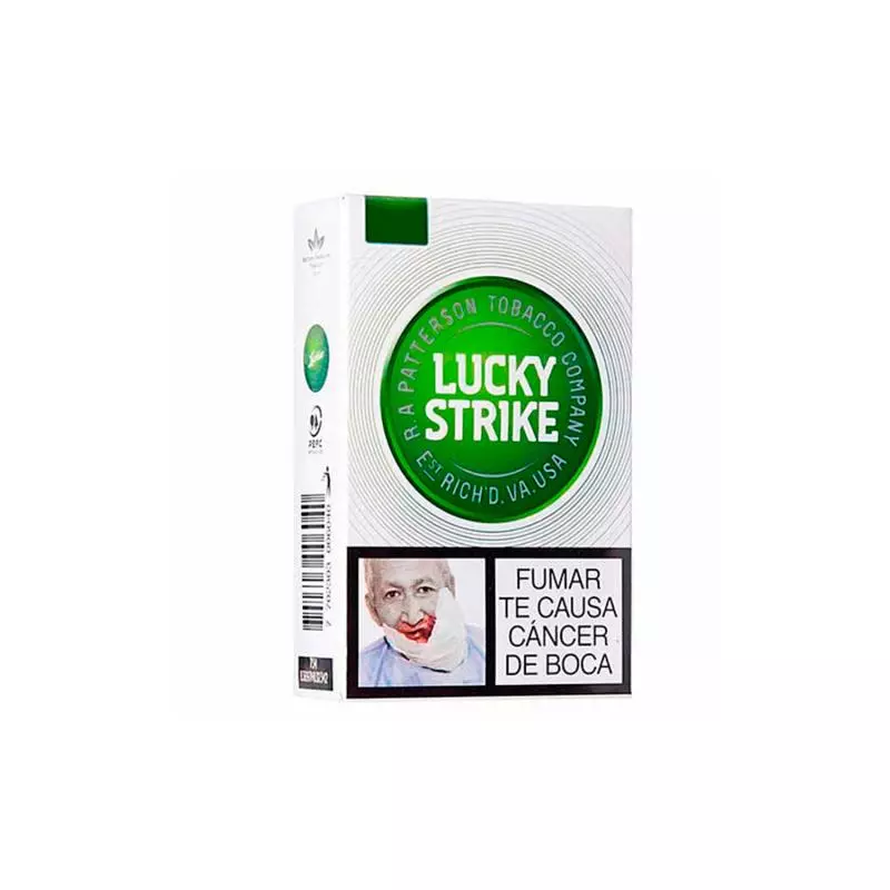 Cigarrillo Lucky strike Blanco
