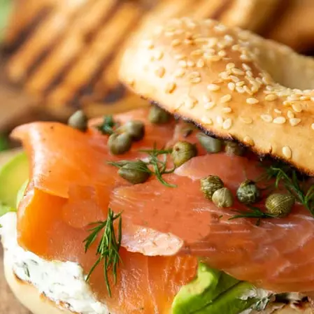 Panini salmón crocante