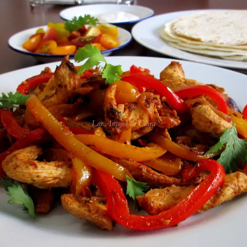 Fajitas de pollo