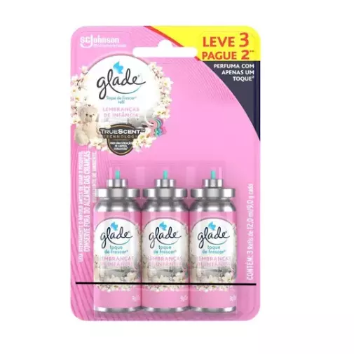 GLADE REFIL COM 3 UNID 12ML