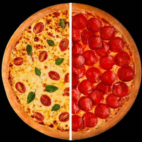 PIZZAS F (2 SABORES)