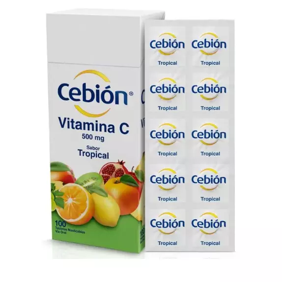 CEBION VITAMINA C TROPICAL 100 TABS
