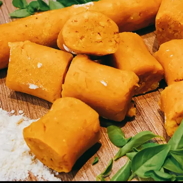 Nhoque de Abóbora com Calabresa