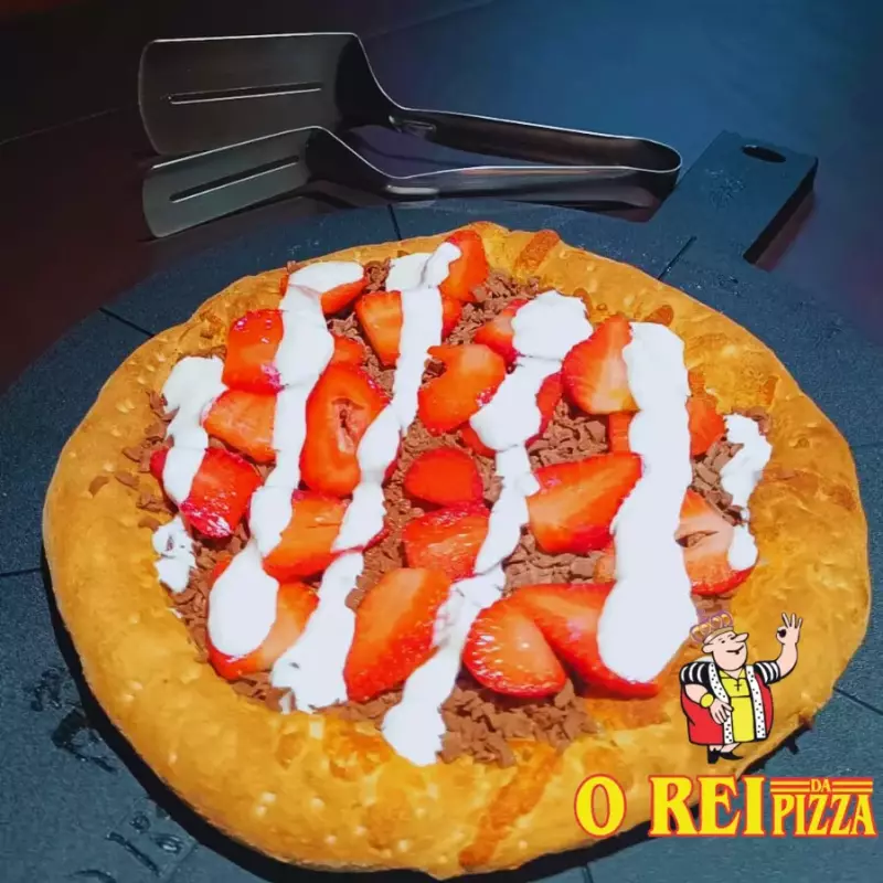 Morango, chocolate e creme de leite