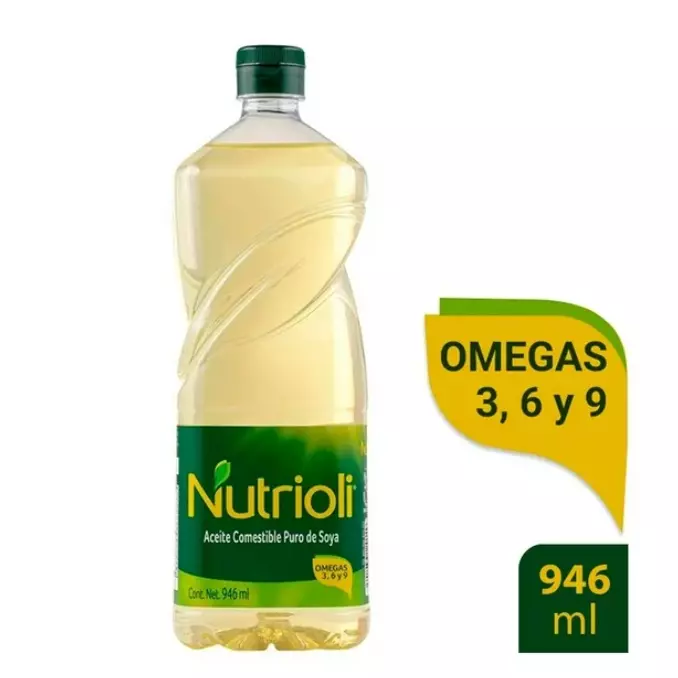 Aceite Nutrioli puro de soya 946 ml
