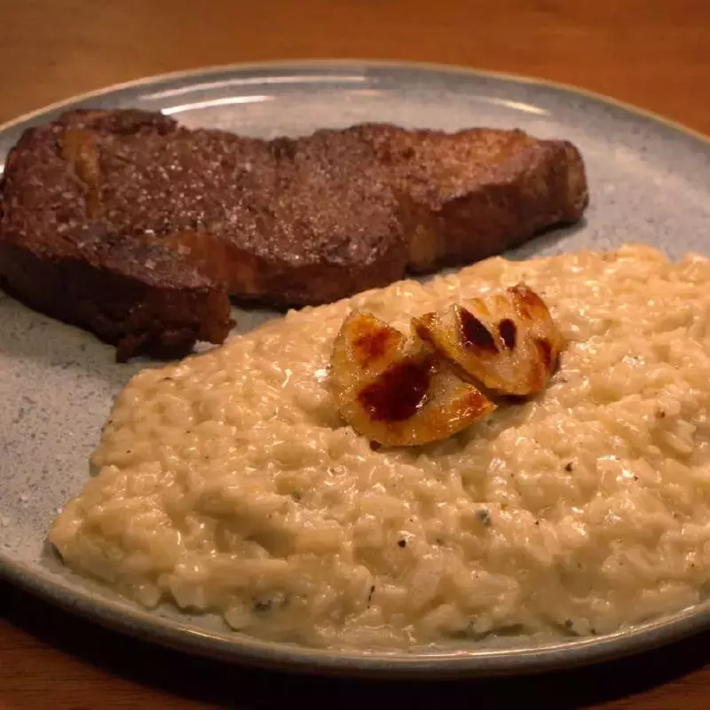 Risoto de Pera com Gorgonzola Ancho