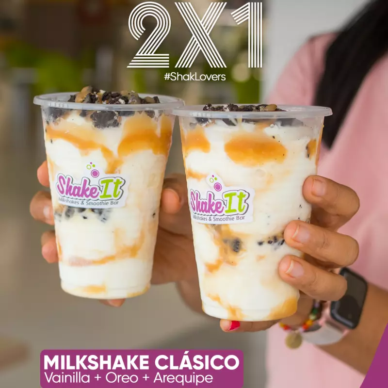 Miércoles 2x1 Milkshake Clasico