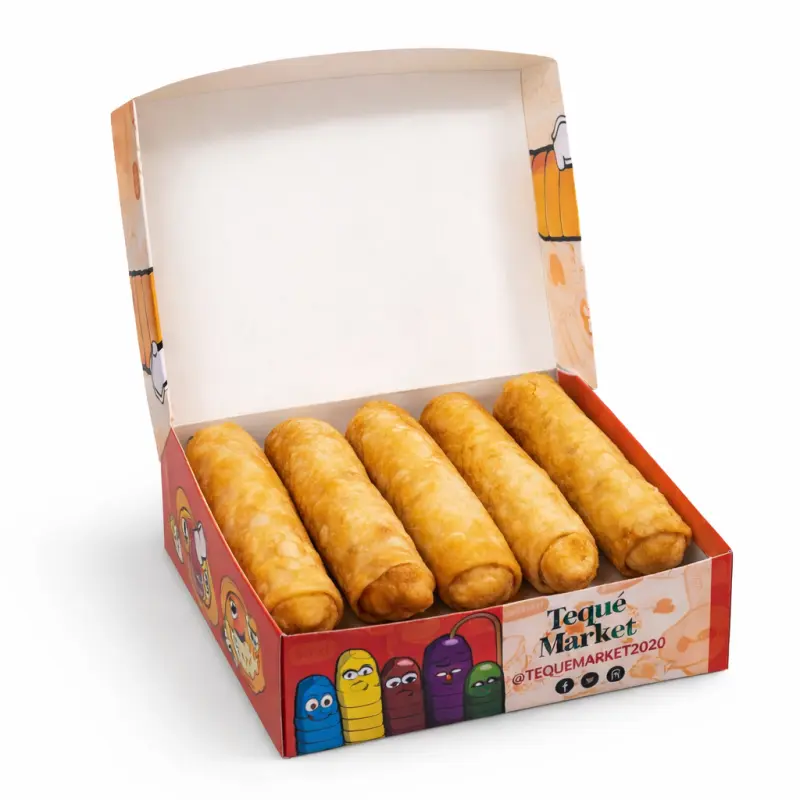 5 LUMPIAS GRANDES VEG/JAMON FRITOS