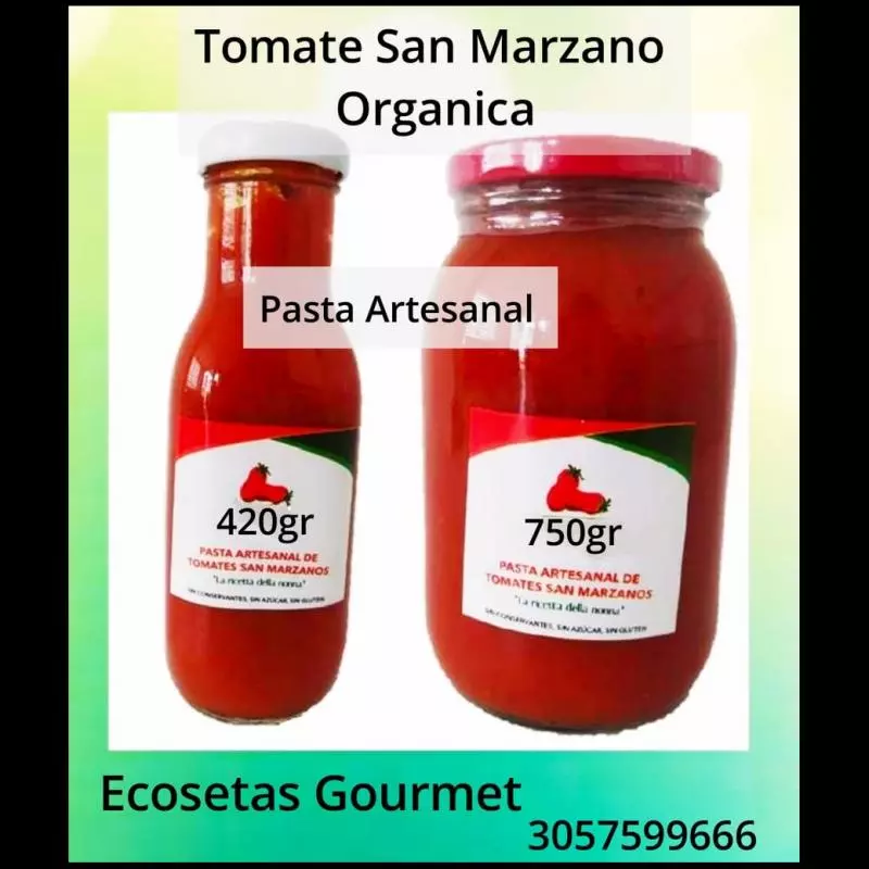 Pasta Artesanal de Tomate San Marzano Orgánico 730gr
