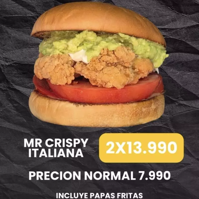 Promo 2 Mr Crispy Italianas + Papas!