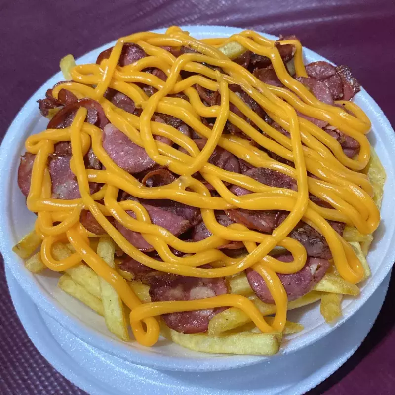 Batata G com Calabresa e cheddar