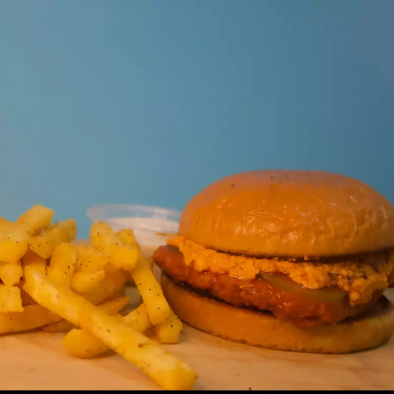 Chicken Buffalo Dip Burger