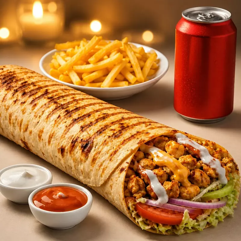 MENU XL CON VERDURA DOBLE PAN ROLLO
