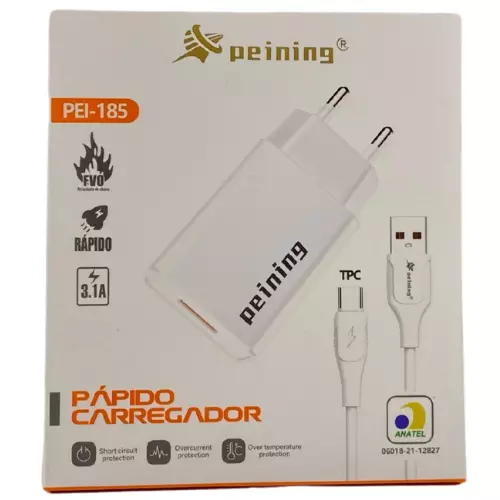 CARREGADOR PEINING TIPO-C PEI-185