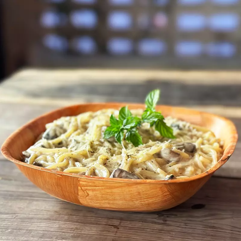 PASTA CON CHAMPIÑONES