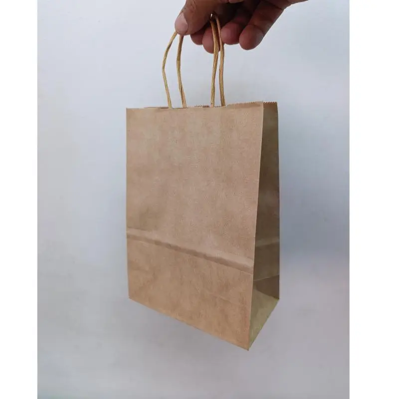 Bolsa marron Mini asa torchada