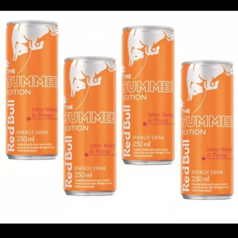 RED BULL MORANGO PÊSSEGO CX COM 4UN
