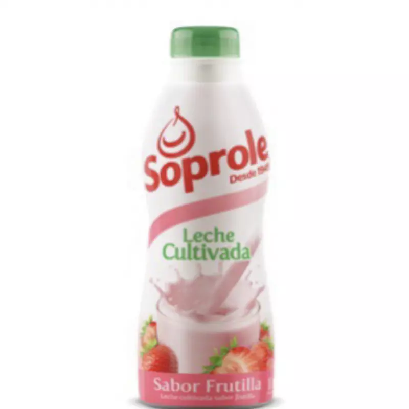 Leche Cultivada Frutilla 1L Soprole