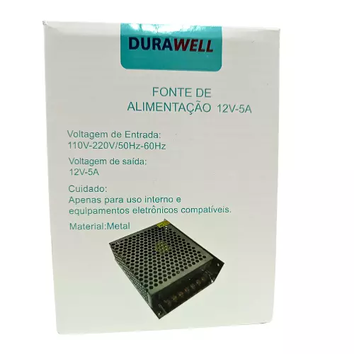 FONTE CHAVEADA DURAWELL 12V 5A