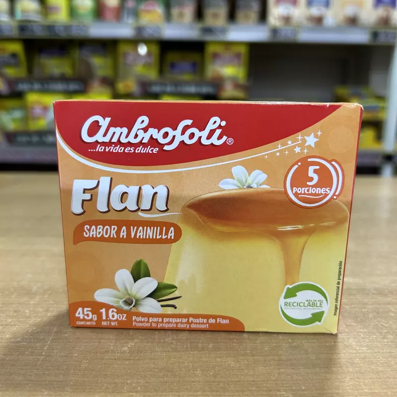 Flan sabor vainilla