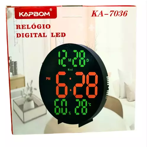 RELOGIO DE LED KAPBOM KA-7036