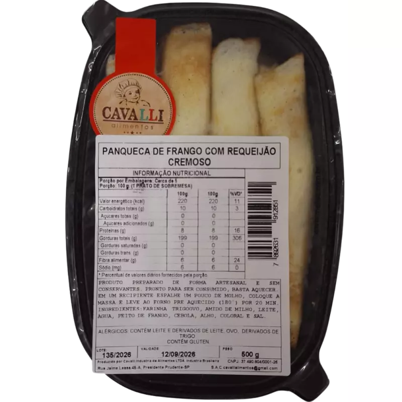 Panqueca Frango Requ. 500g - Cavalli
