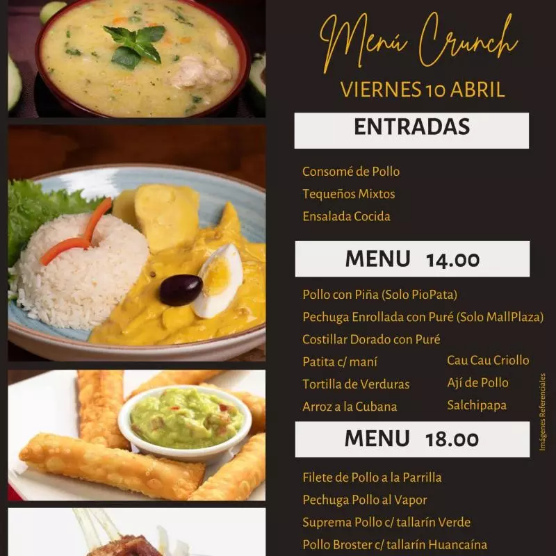 Menú 18.00 soles