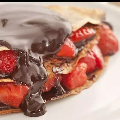 Crepe de Nutella com Morango