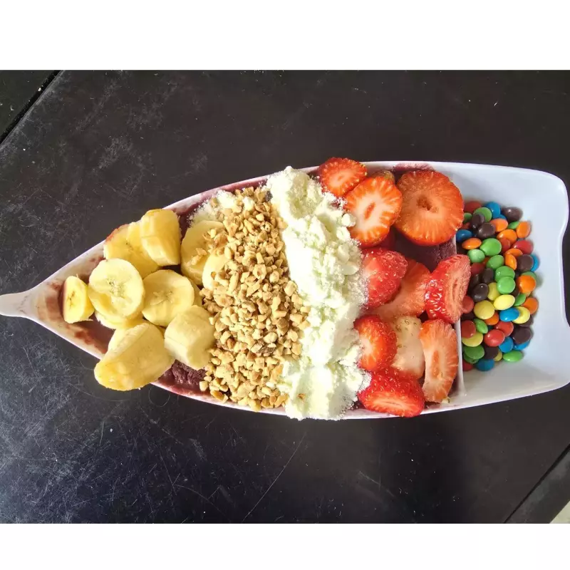 BARCA DE AÇAÍ COM 4 ADICIONAIS