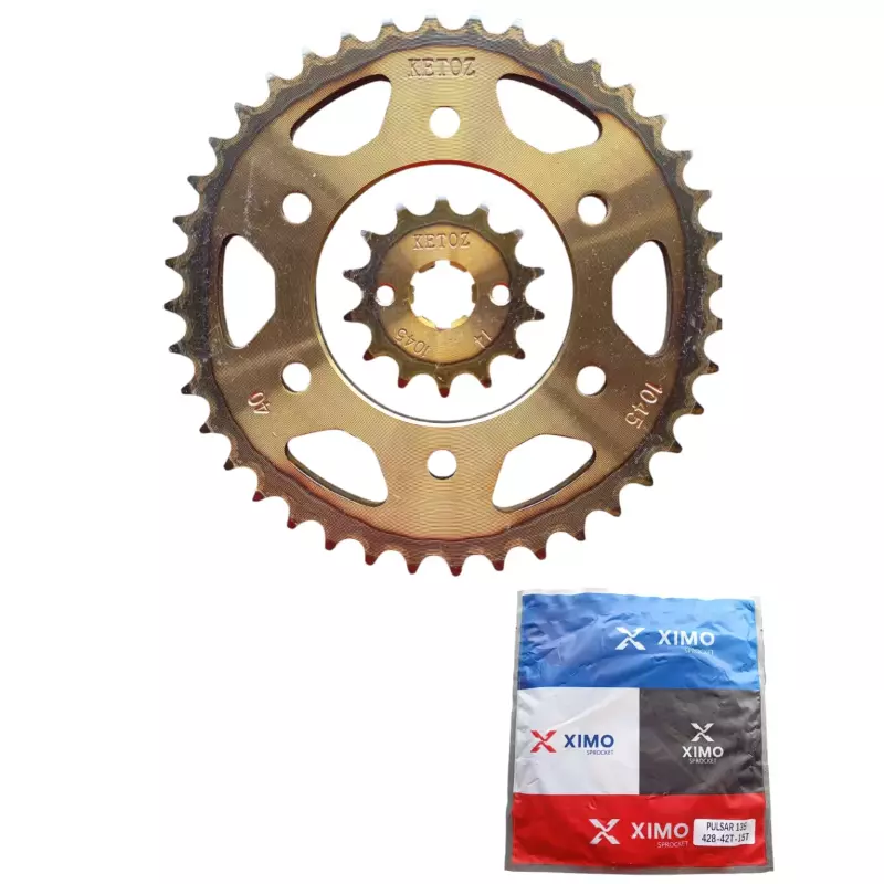 SET SPROCKET PULSAR 135 42T 15T XIMO