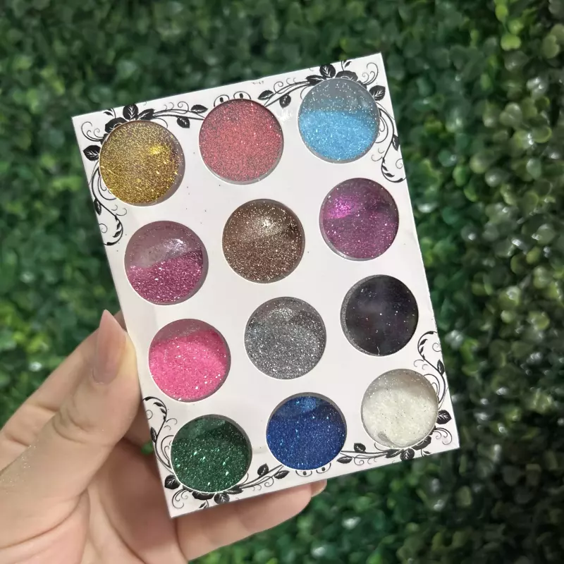 Cx. Glitter Fino C/12 Coloridos