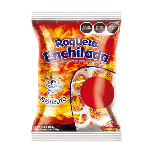 Miguelito raqueta enchilada x 40 und