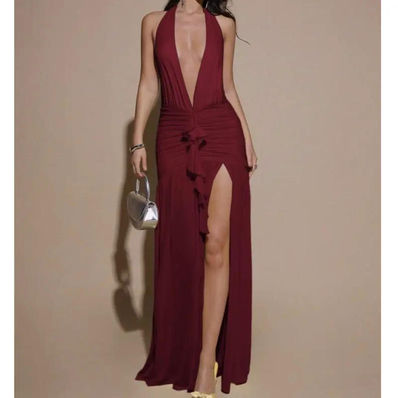 Vestido vinotinto