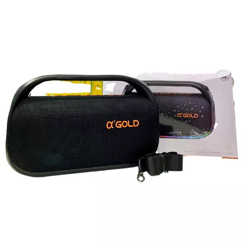 CAIXA DE SOM GOLD 80W RGB SM-36
