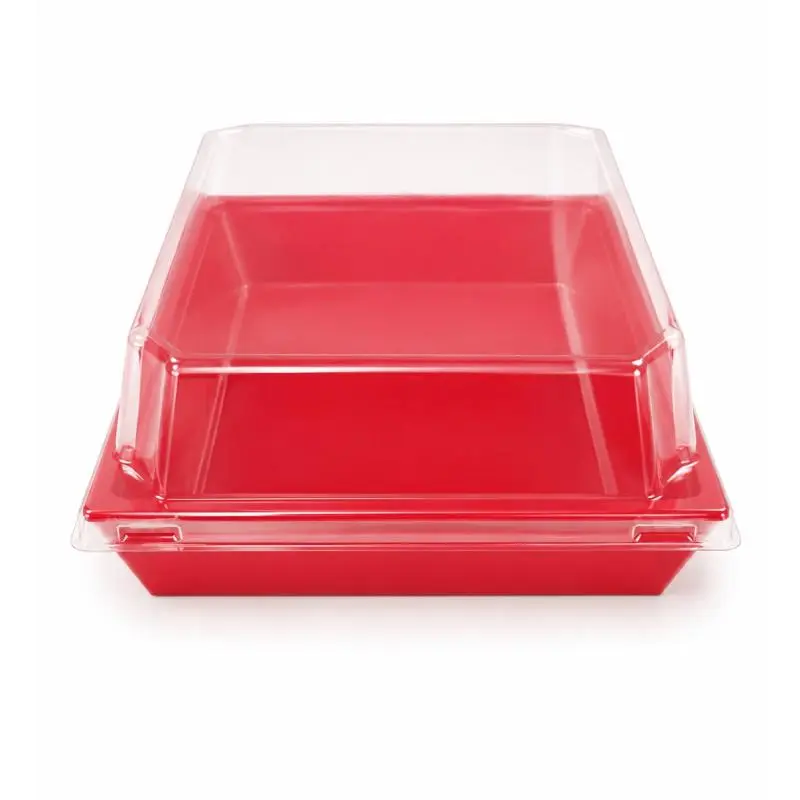 Contenedor cuadrado rojo