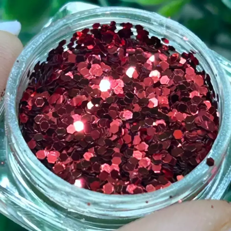 Glitter Vermelho Potinho Cod: V•4