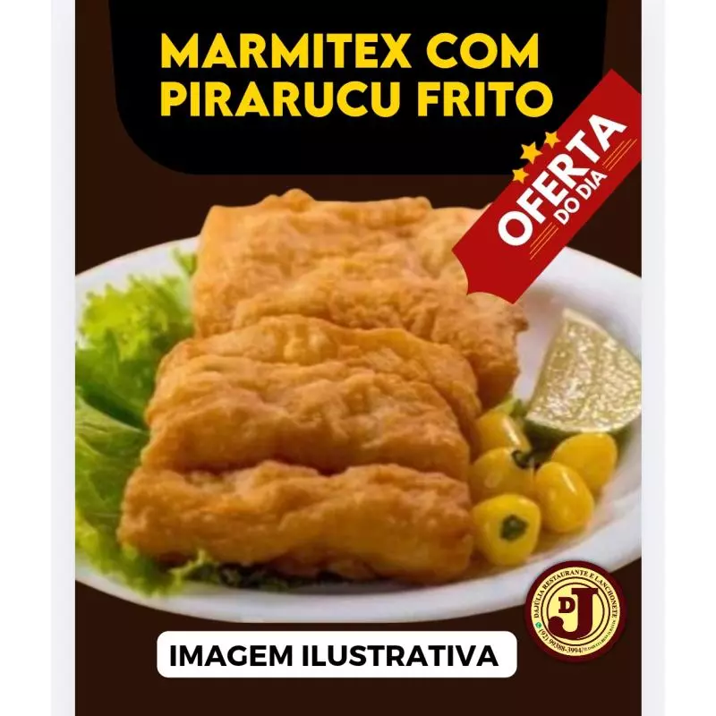 OFERTA: PIRARUCU FRITO + HAMBURGUEIRA