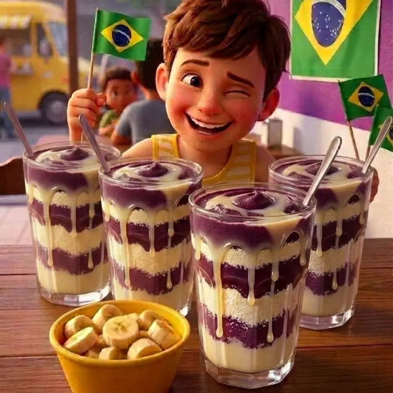 04 Vitaminas de Açaí com Banana 300ml