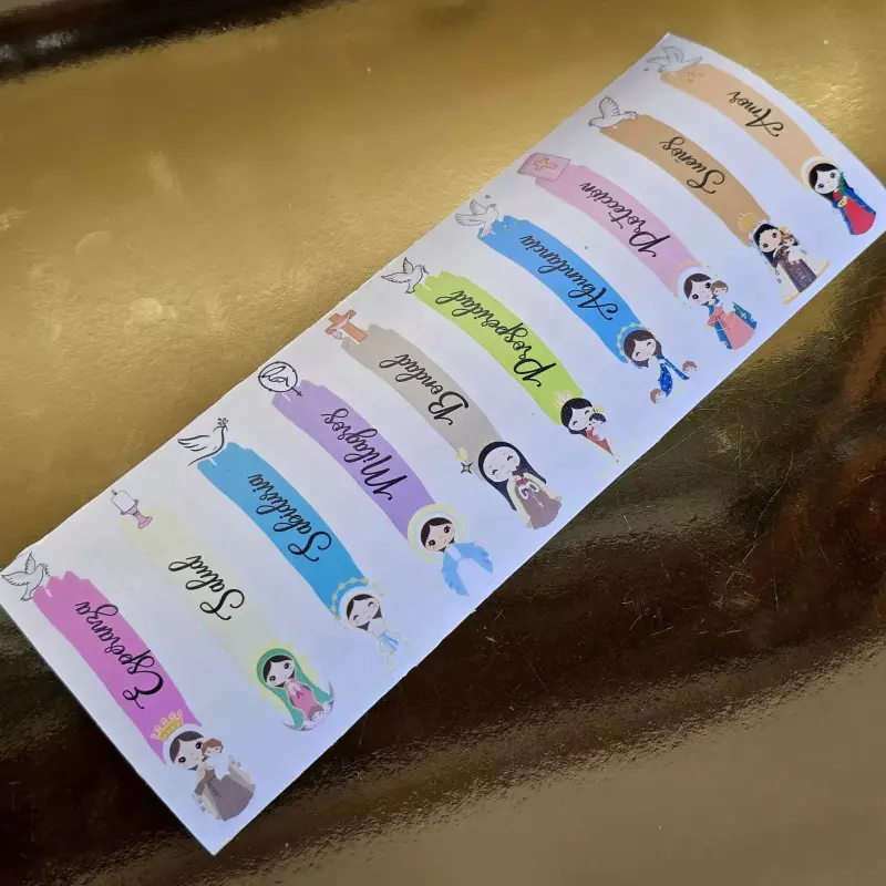 Sticker dtf uv x10 virgen