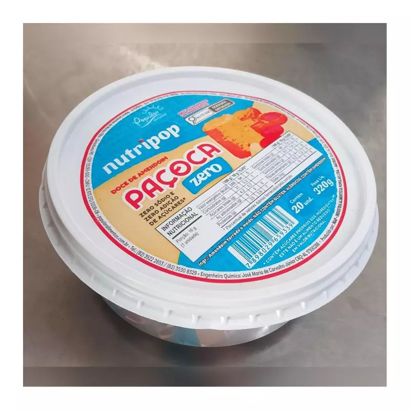 paçoca zero acucar