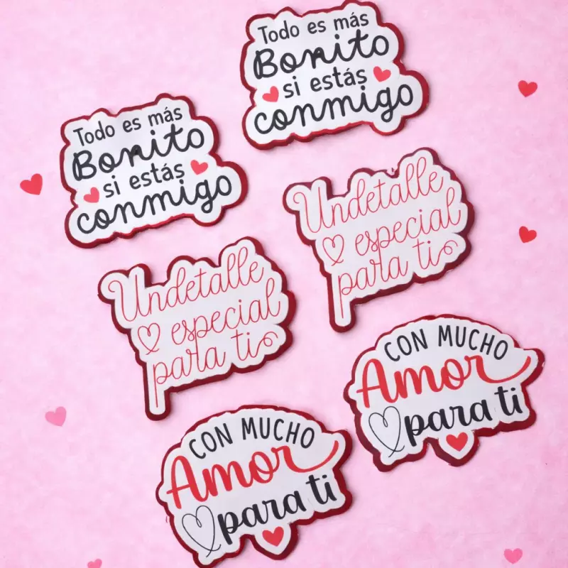 Topper x 6 San Valentín