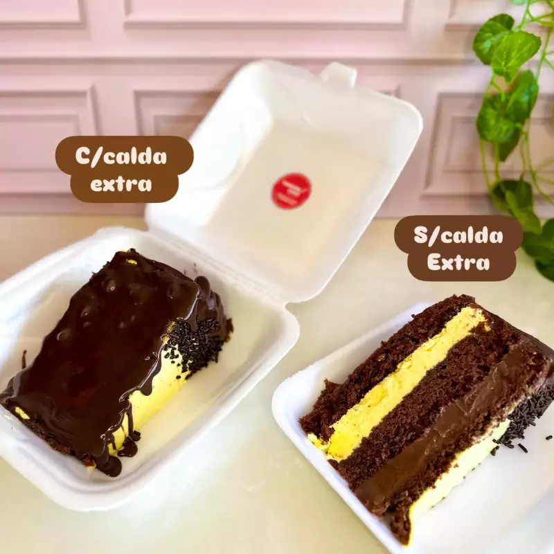 Fatia Trufada Maracujá e brigadeiro