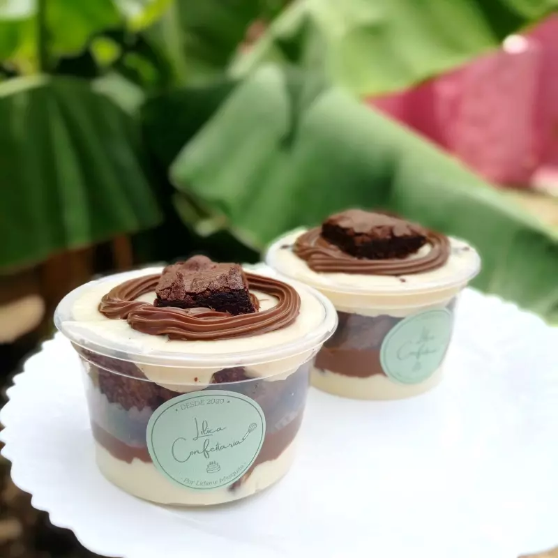 Brownie Pote Creme de Ninho/Nutella