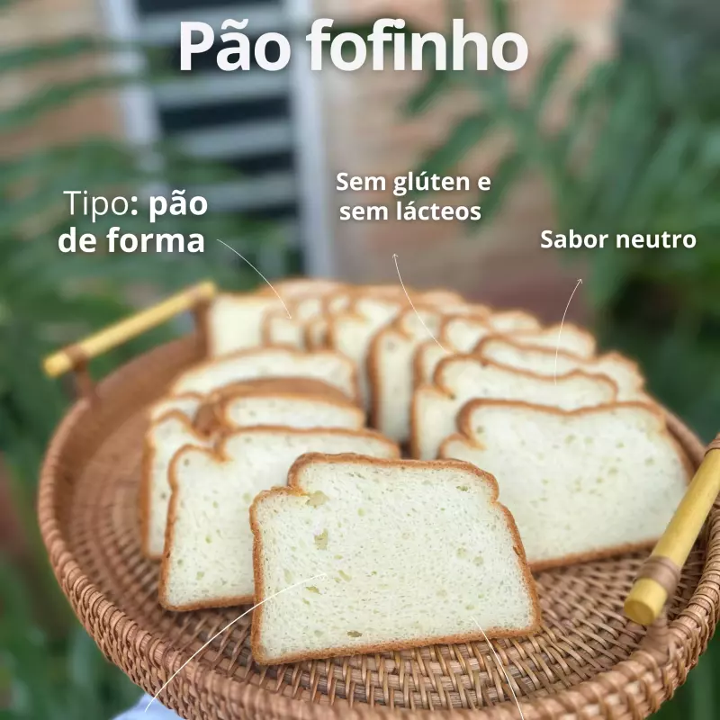 Pão Fofinho - Sem glúten e lácteos