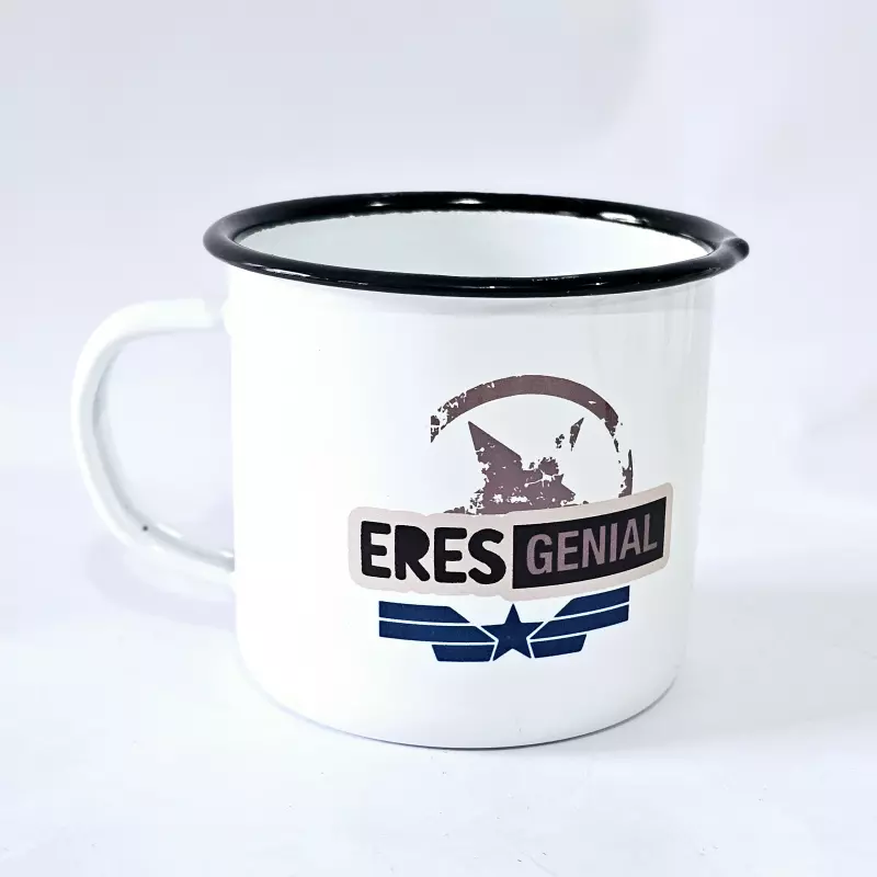 Mug peltre metálico hombre