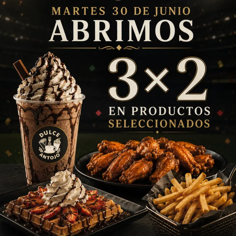 3×2 alitas de 1/4