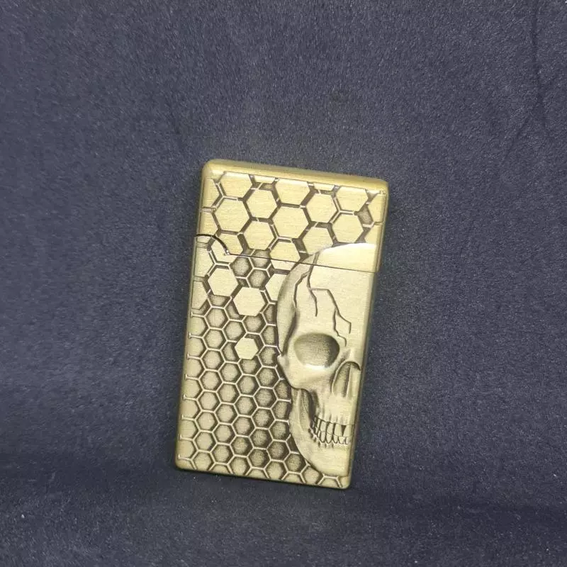 Isqueiro Maçarico Metal Caveira